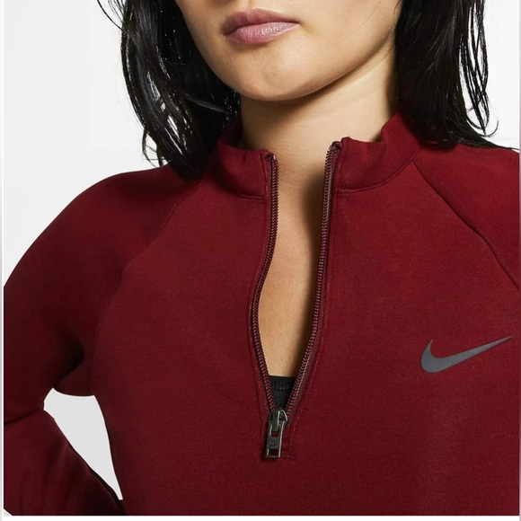 Nike dress Sportswear Long-Sleeve
Dress Burgundy Red Wine Size M - Picture 3 of 5